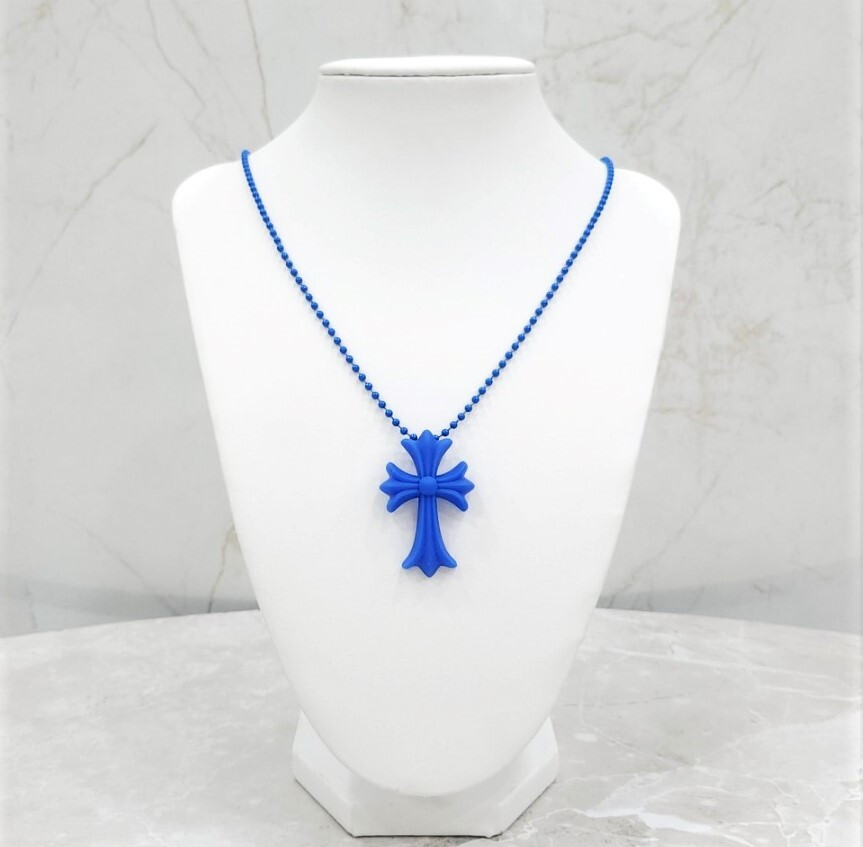 [럭스유] (새상품) 크롬하츠 실리크롬 CH 20주년 한정판 목걸이 펜던트 블루