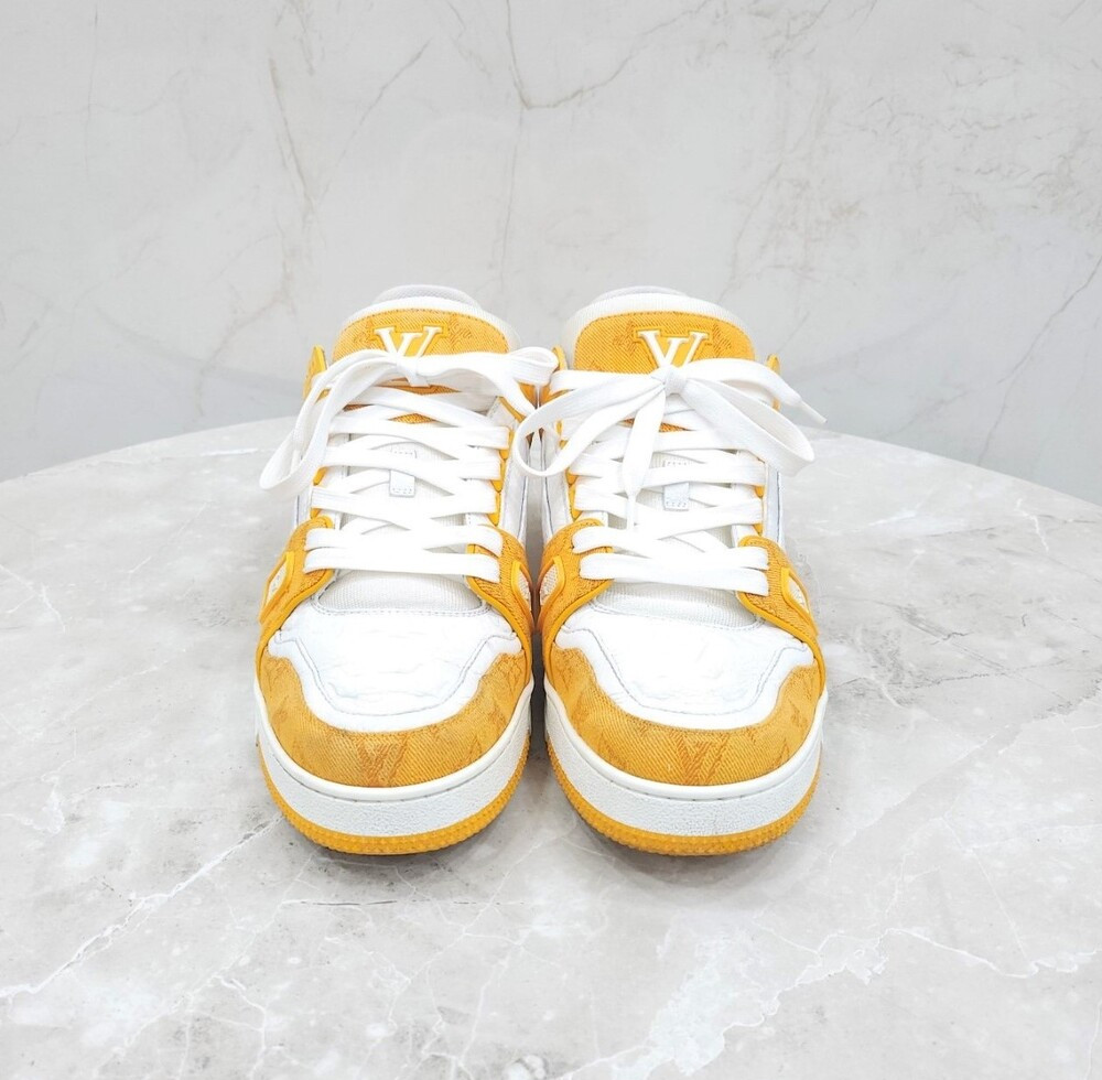 [럭스유] 9 / 루이비통 LV 트레이너 스니커즈 옐로우