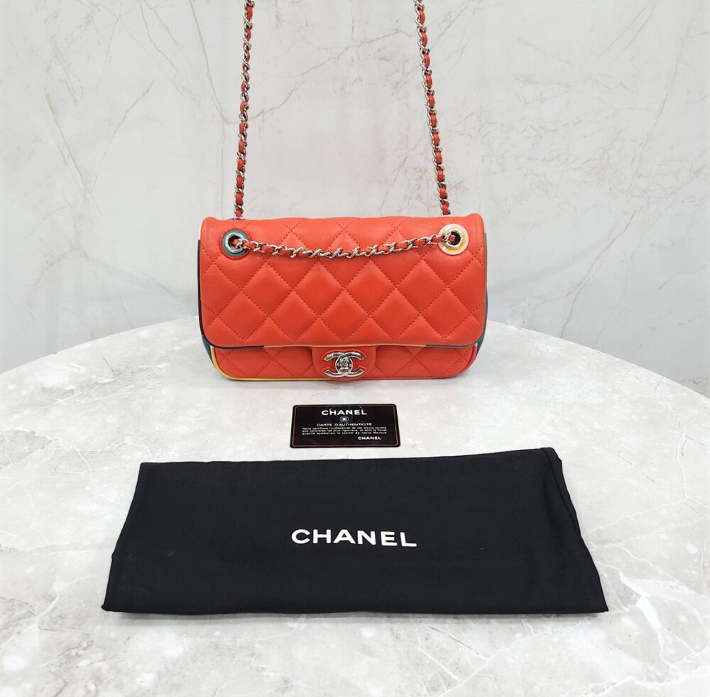 [럭스유] 샤넬 램스킨 멀티 체인 숄더백 23번대