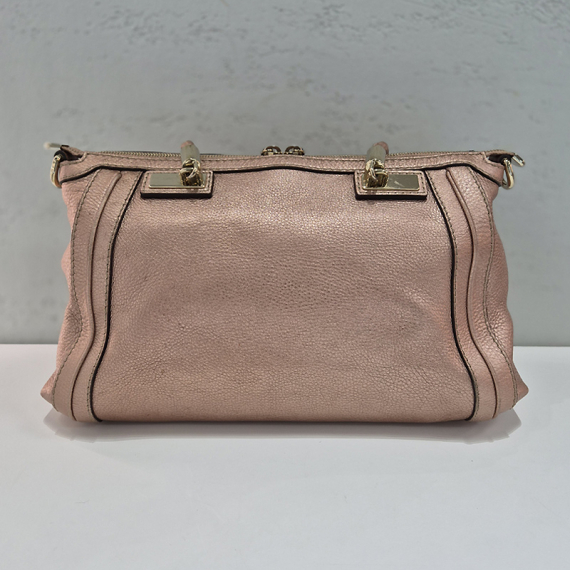 구찌 벨라 뱀부장식 리본 토트 숄더백 282300