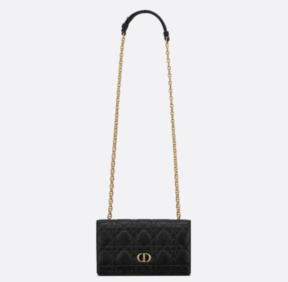 [럭스유] 디올 블랙 카로 파우치 체인백 S5091UWHC