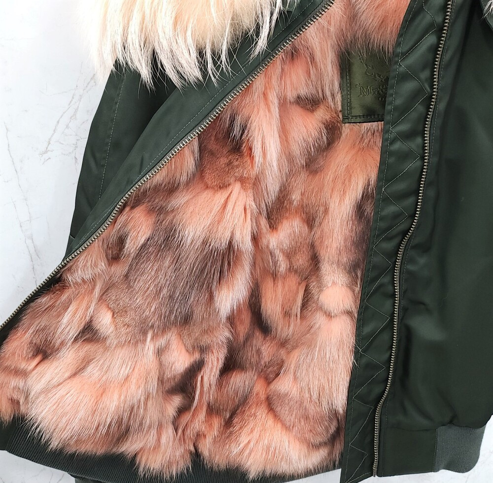 [럭스유] XS / 미스터앤미세스퍼 라쿤퍼 봄버 자켓