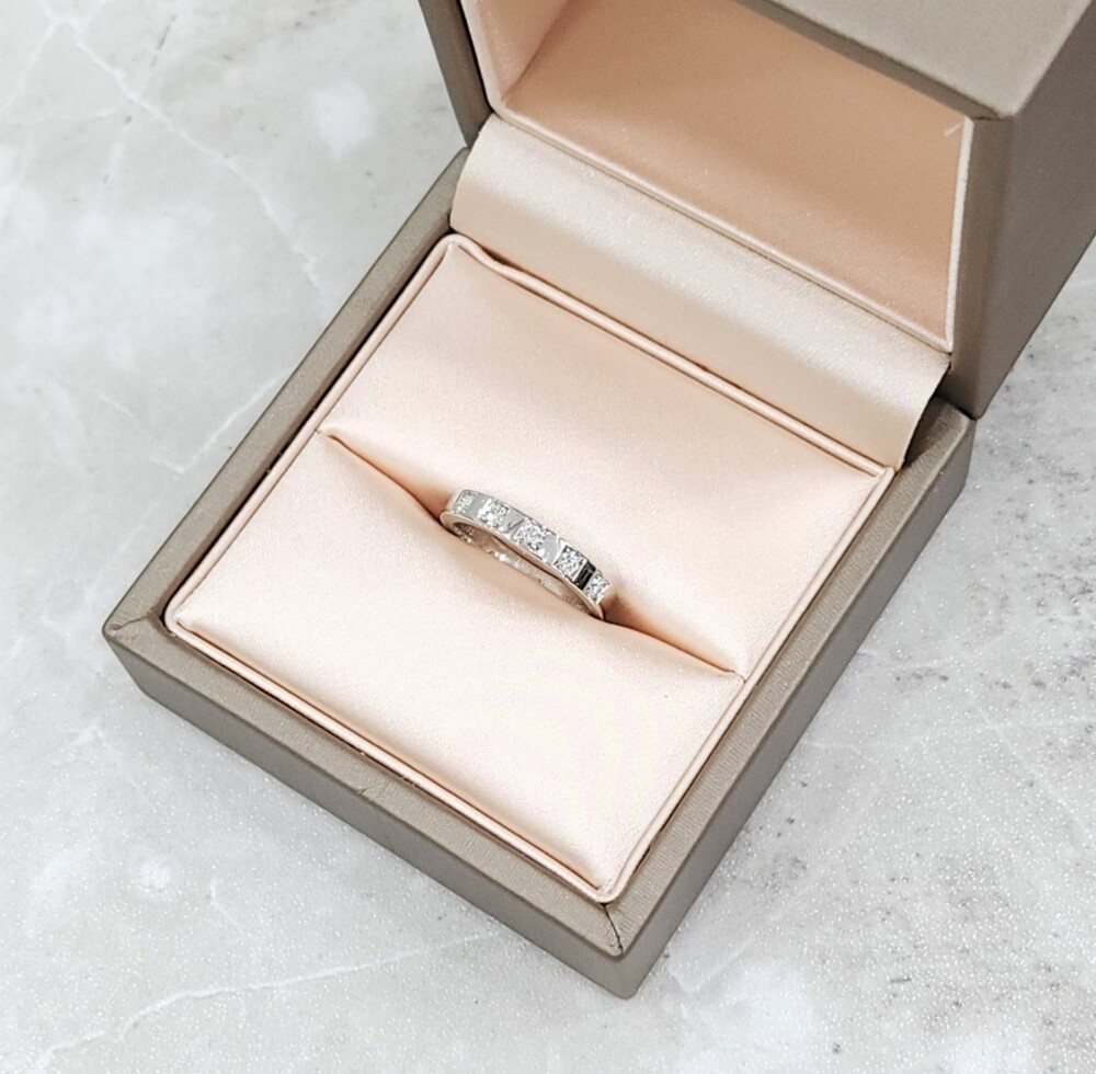 [럭스유] 불가리 다이아 5P 플래티넘 메리미 웨딩링 48호 336847