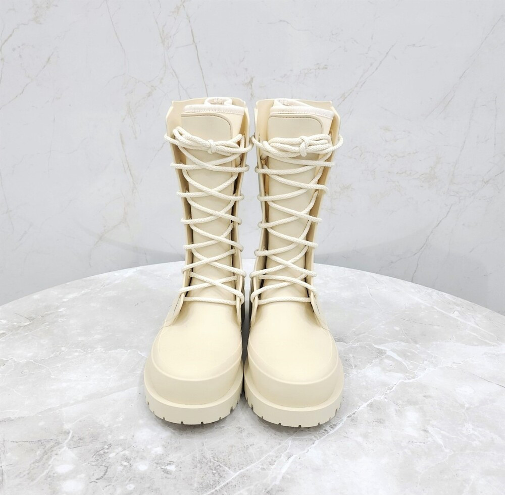 [럭스유] 38 / 디올 캠프 로고 레이스업 러버 부츠