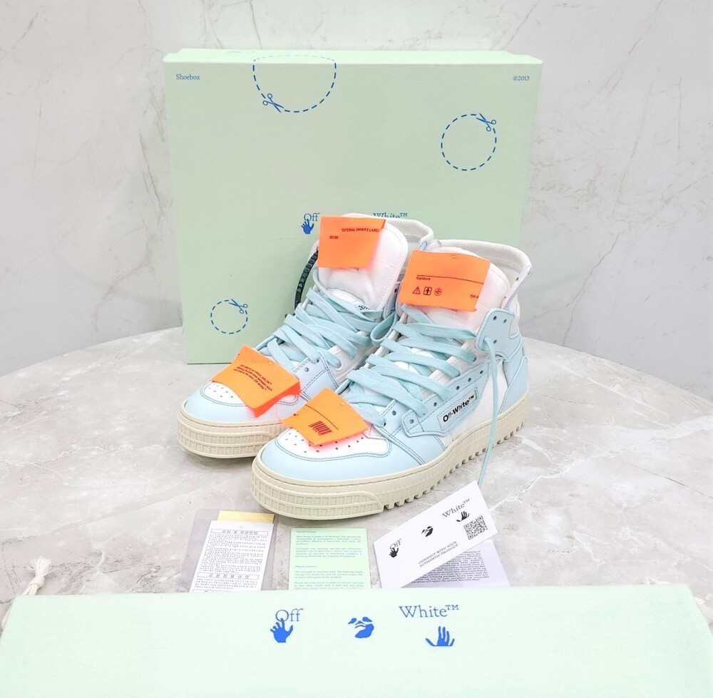 [럭스유] (새상품) 39 / 오프화이트 하이탑 스니커즈