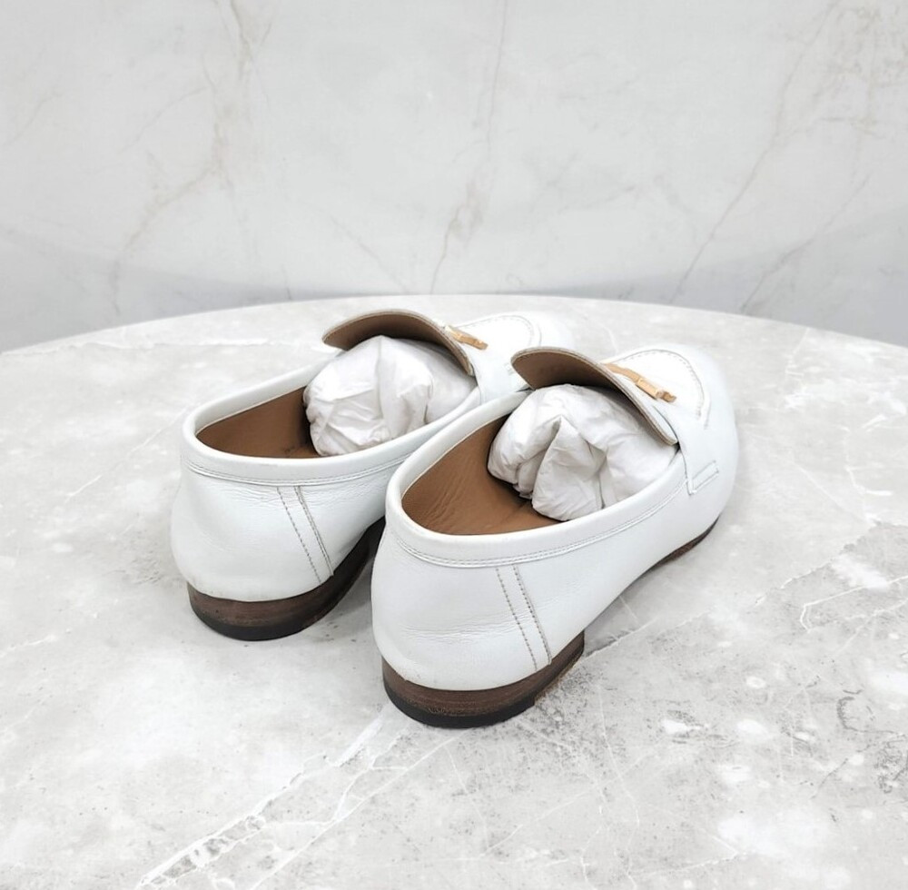 [럭스유] 36 / 에르메스 화이트 파리로퍼 금장