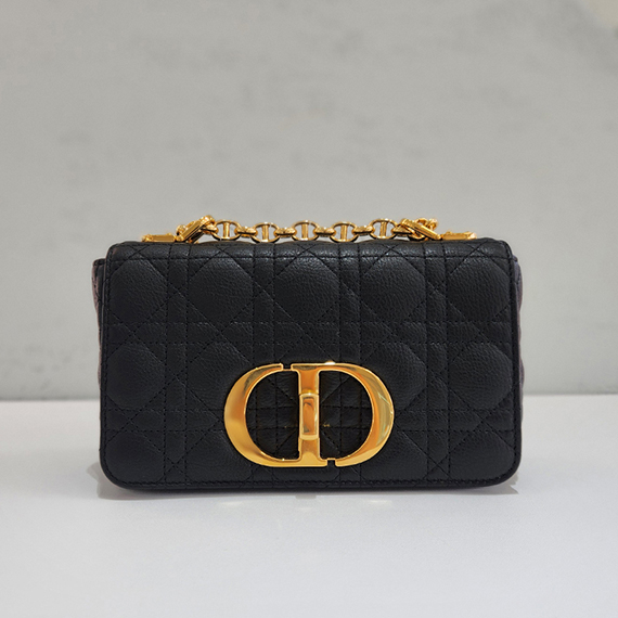 디올 까나쥬 카로 스몰 블랙 숄더백 24년 M9241UWHC