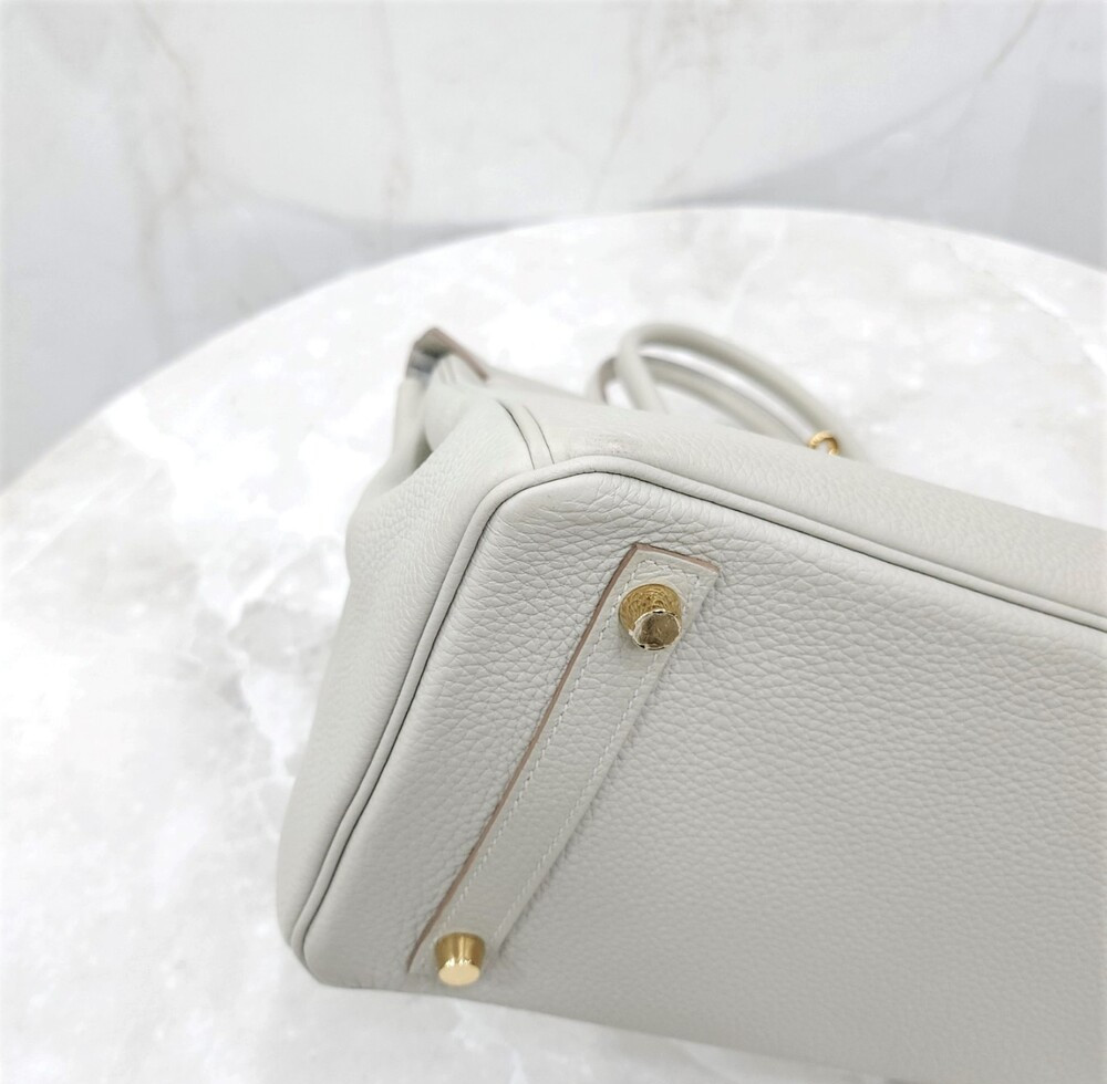 [럭스유] 에르메스 벌킨 30 토고 펄그리스 금장 Y각인