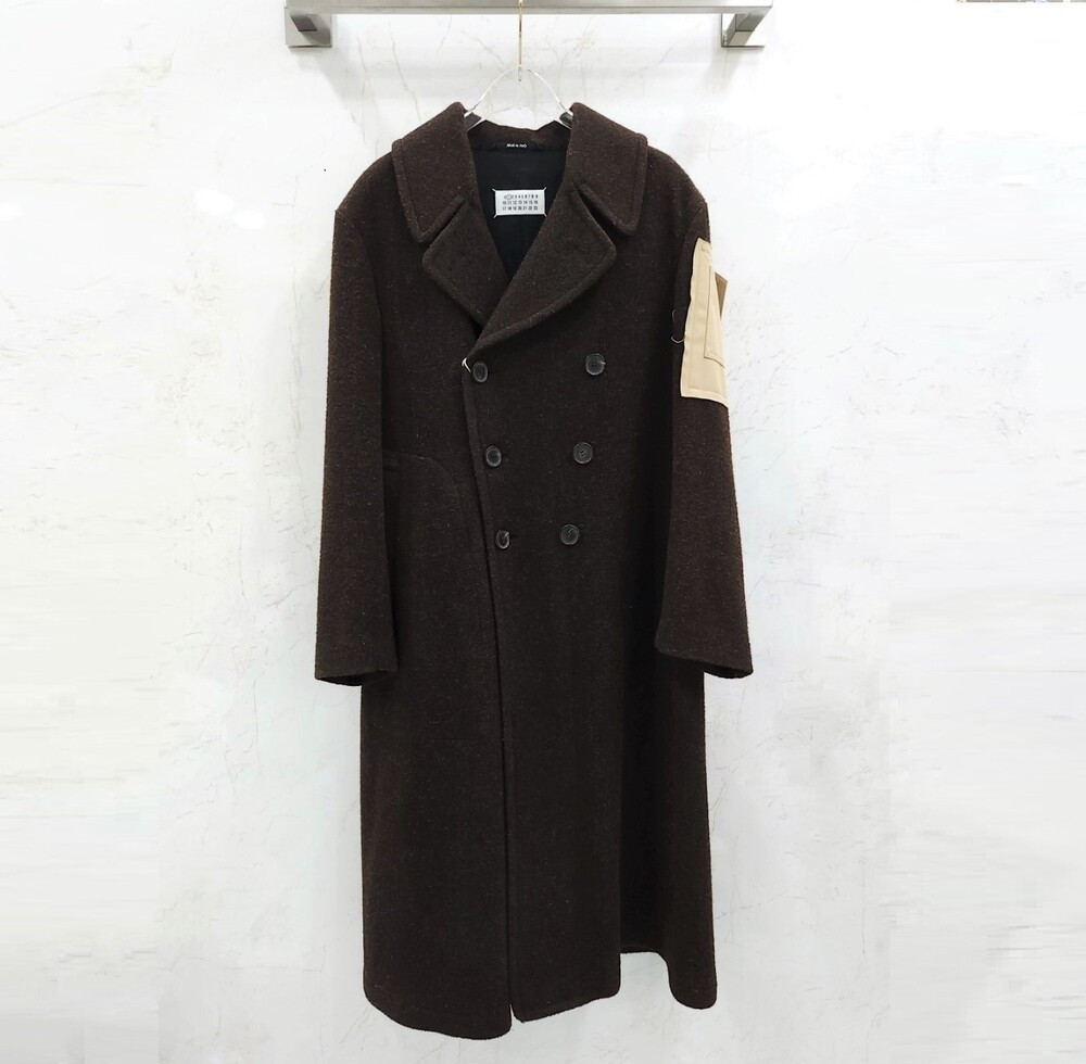 [럭스유] (새상품) 38 / 메종 마르지엘라 아플리케 울 코트