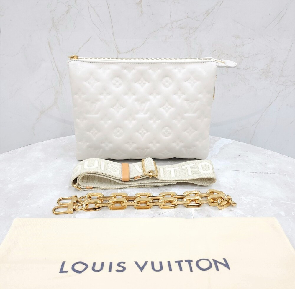 [럭스유] 루이비통 화이트 모노그램 쿠상 체인백 PM