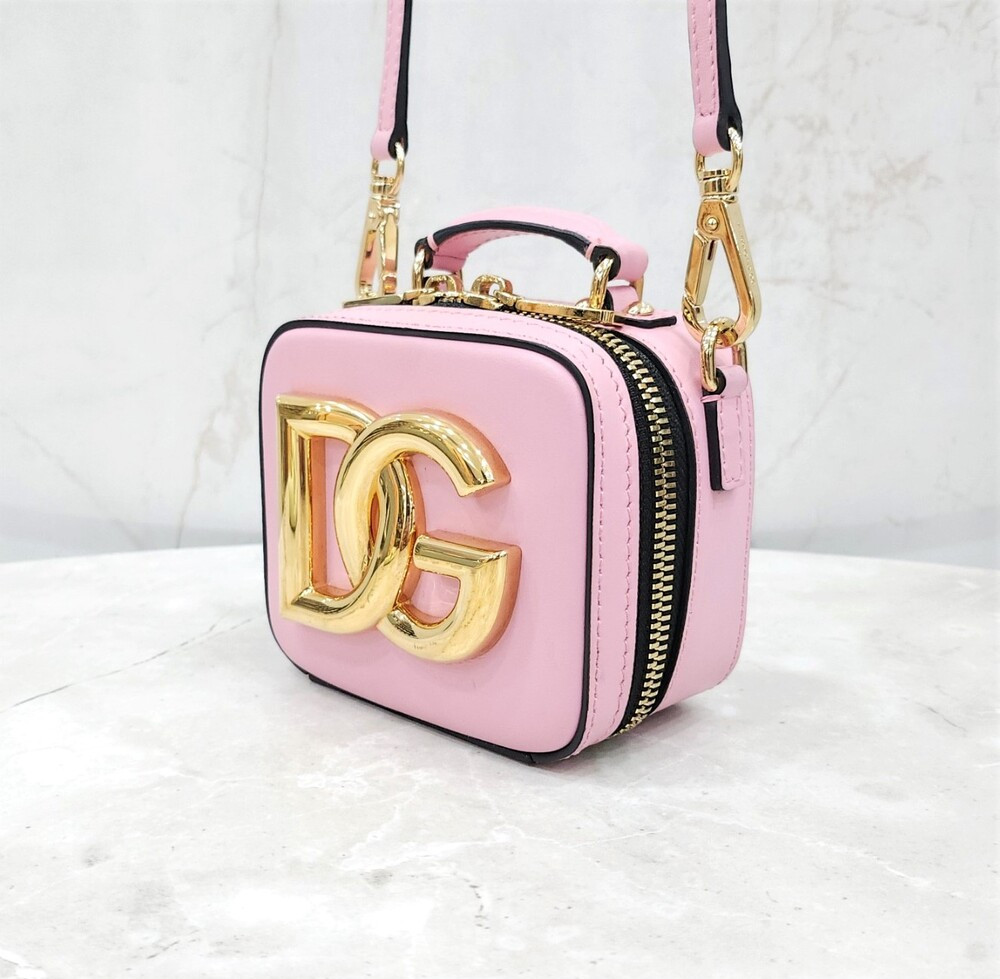 [럭스유] 돌체앤가바나 DG 로고 카프스킨 마이크로백 핑크