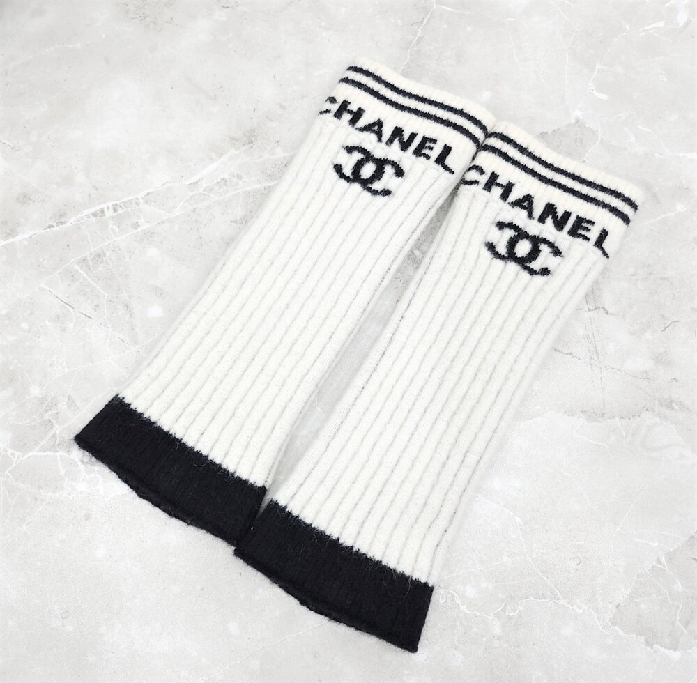 [럭스유] (새상품) 38 / 샤넬 CC 레그워머 송치 부츠