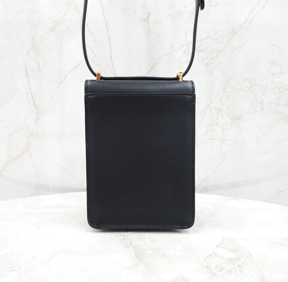 [럭스유] 버버리 블랙 스무스 금장 로빈 미니 숄더백 80330421