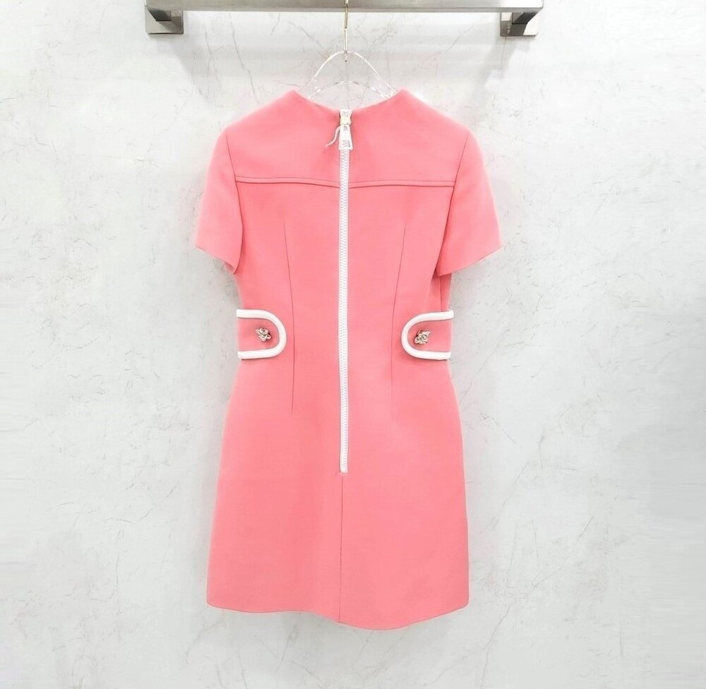 [럭스유] (새상품) 34 / 루이비통 핑크 마틴게일 드레스 원피스 1A9ML0