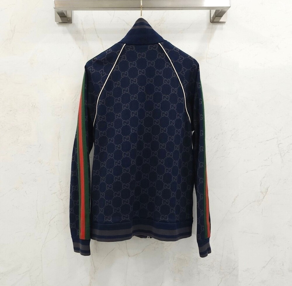 [럭스유] M / 구찌 GG 저지 코튼 집업 자켓 695955