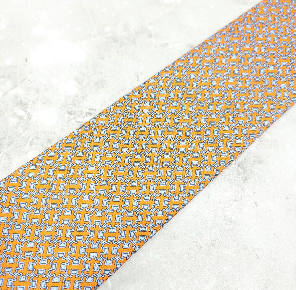 [럭스유] 에르메스 패턴 실크 넥타이