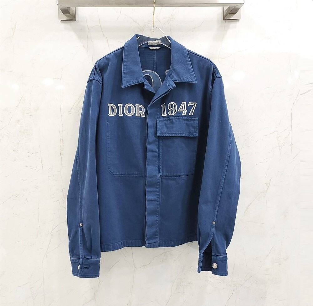[럭스유] 48 / 디올 엠브로이드 데님 오버 셔츠 자켓 013D488C239X