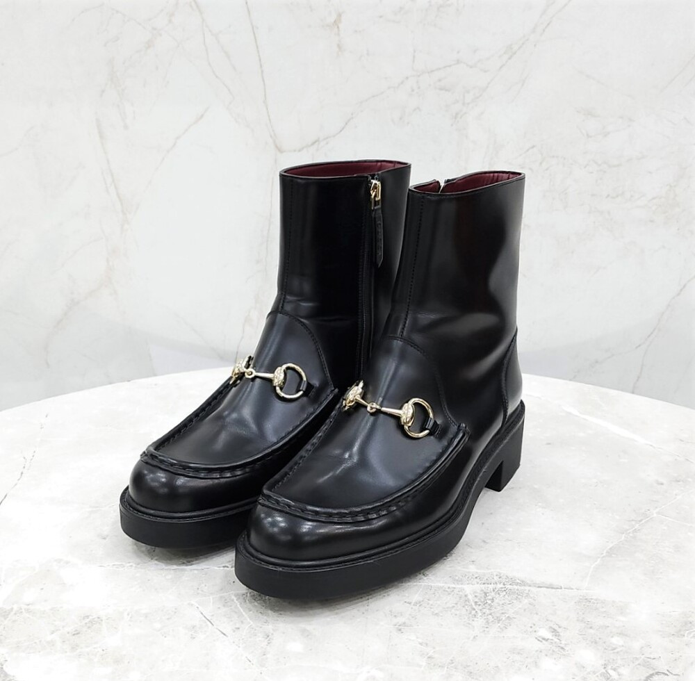 [럭스유] 38 / 구찌 홀스빗 부츠 블랙 798724