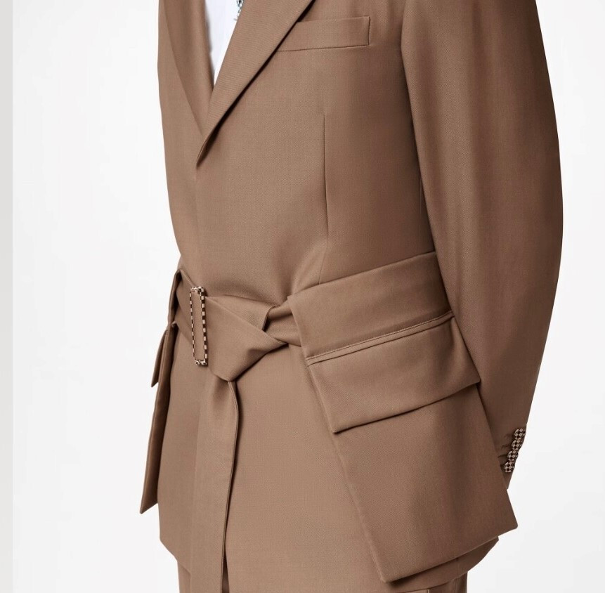 [럭스유] (새상품) 52 / 루이비통 벨티드 다미에 자켓