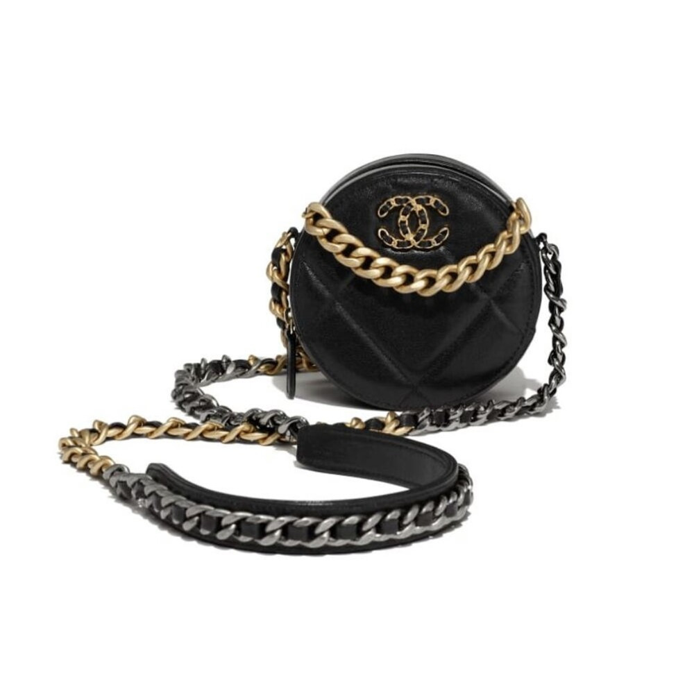 [럭스유] 샤넬 19 동그리 체인 미니 크로스백 30번대 AP0945