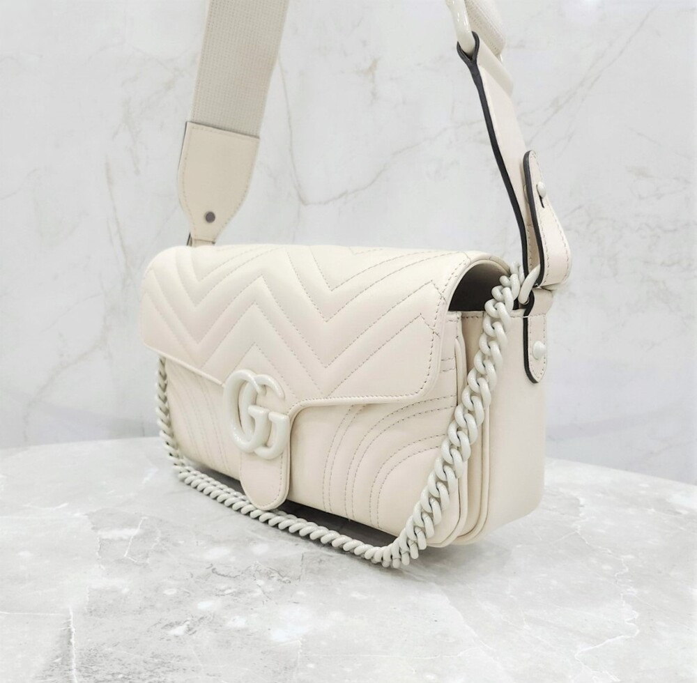 [럭스유] 구찌 GG 마몽 마틀라세 스트랩 체인 백 734814