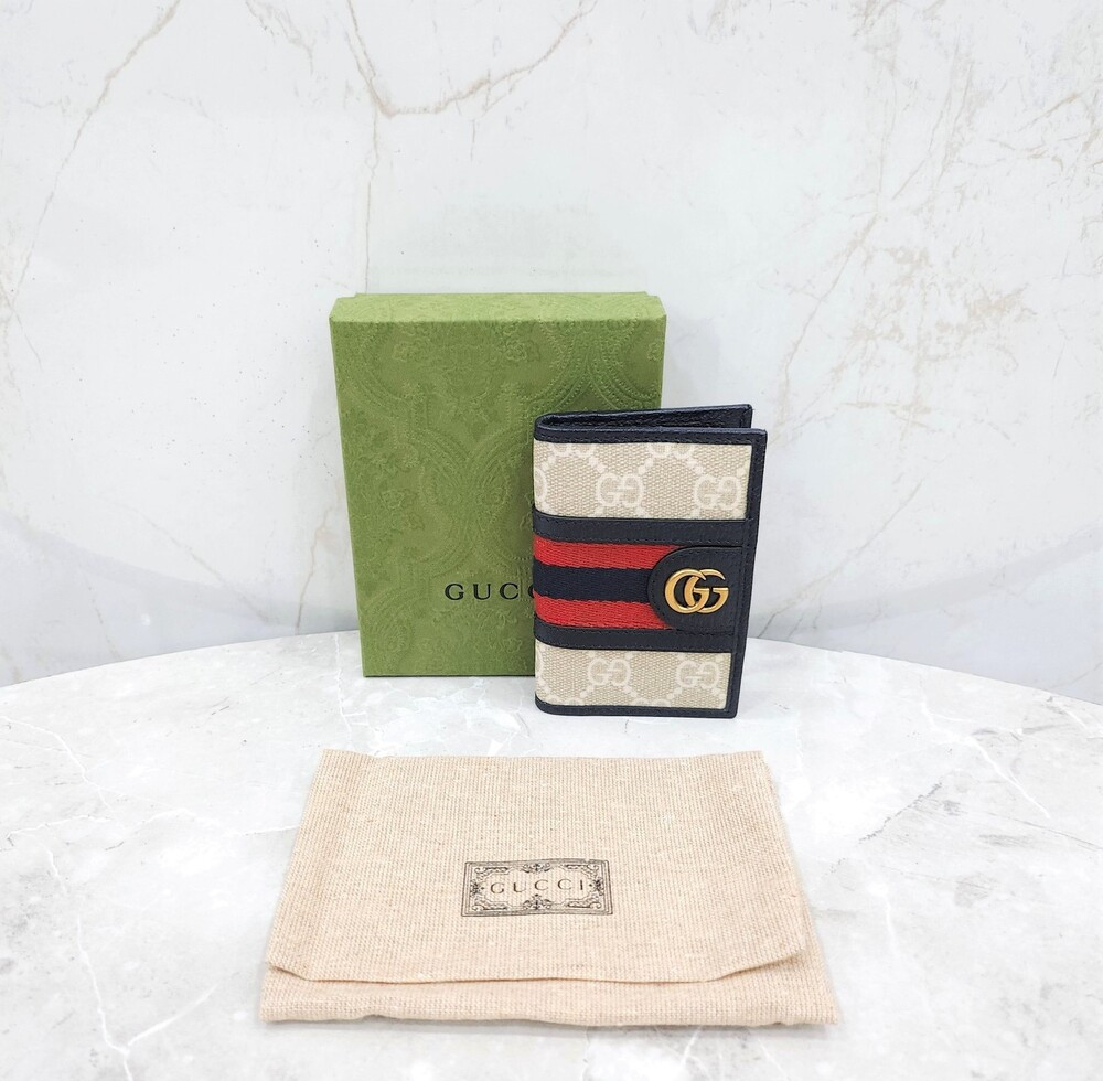 [럭스유] (새상품) 구찌 GG 오피디아 플랩 카드 지갑 706853