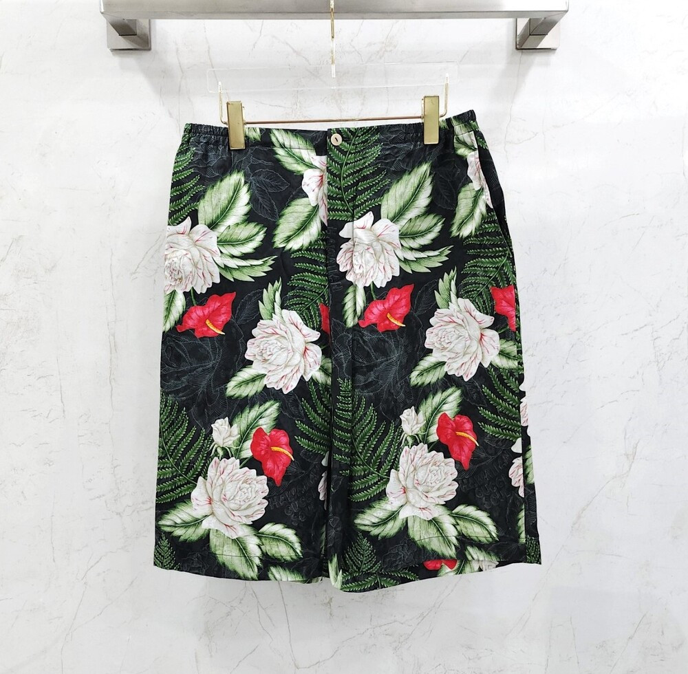 [럭스유] 48 / 구찌 하와이안 비스코스 실크 쇼츠