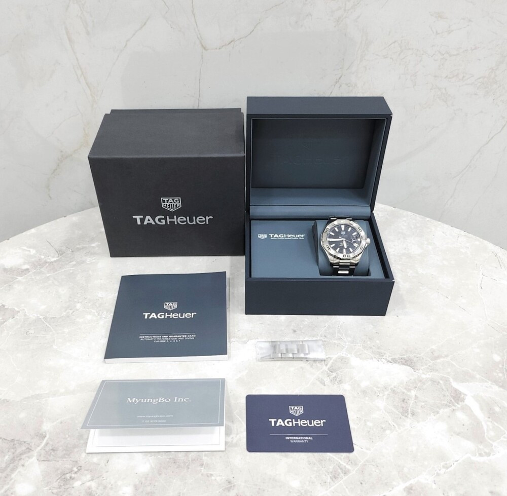 [럭스유] 태그호이어 아쿠아 레이서 300 검판 메탈 시계