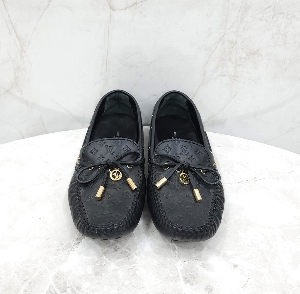 [럭스유] 37.5 / 루이비통 글로리아 모노그램 플랫 로퍼 1A657V