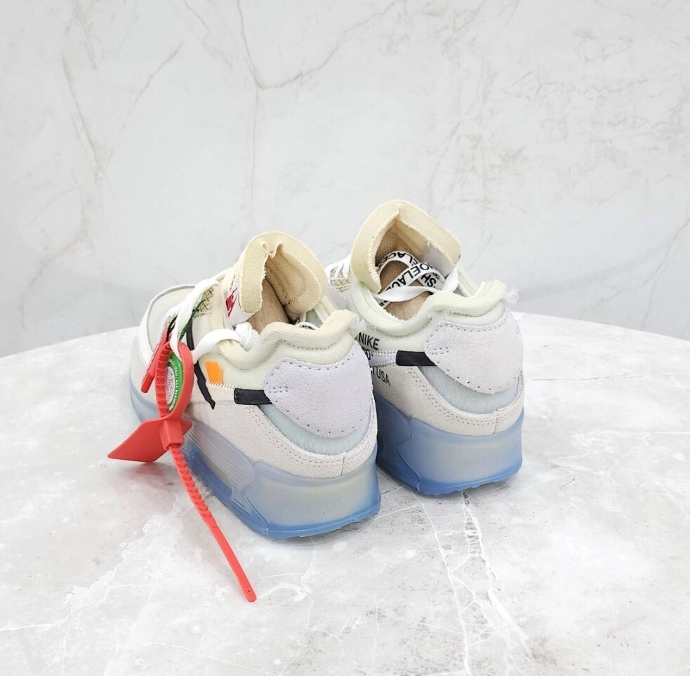 [럭스유] US8.5 / 나이키 X 오프화이트 에어맥스 90 OG 더 텐