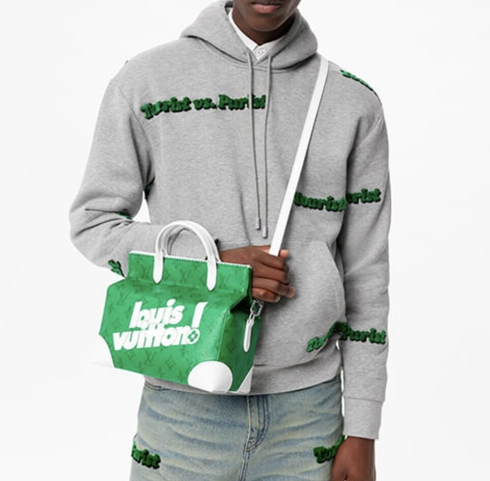 [럭스유] 루이비통 리터 백 그린 빈티지 모노그램 M80815