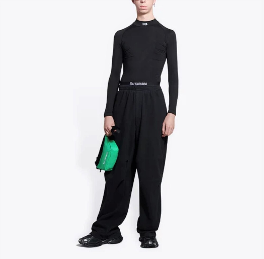 [럭스유] S / 발렌시아가 스포티 웨이스트 밴드 트랙 팬츠 675346