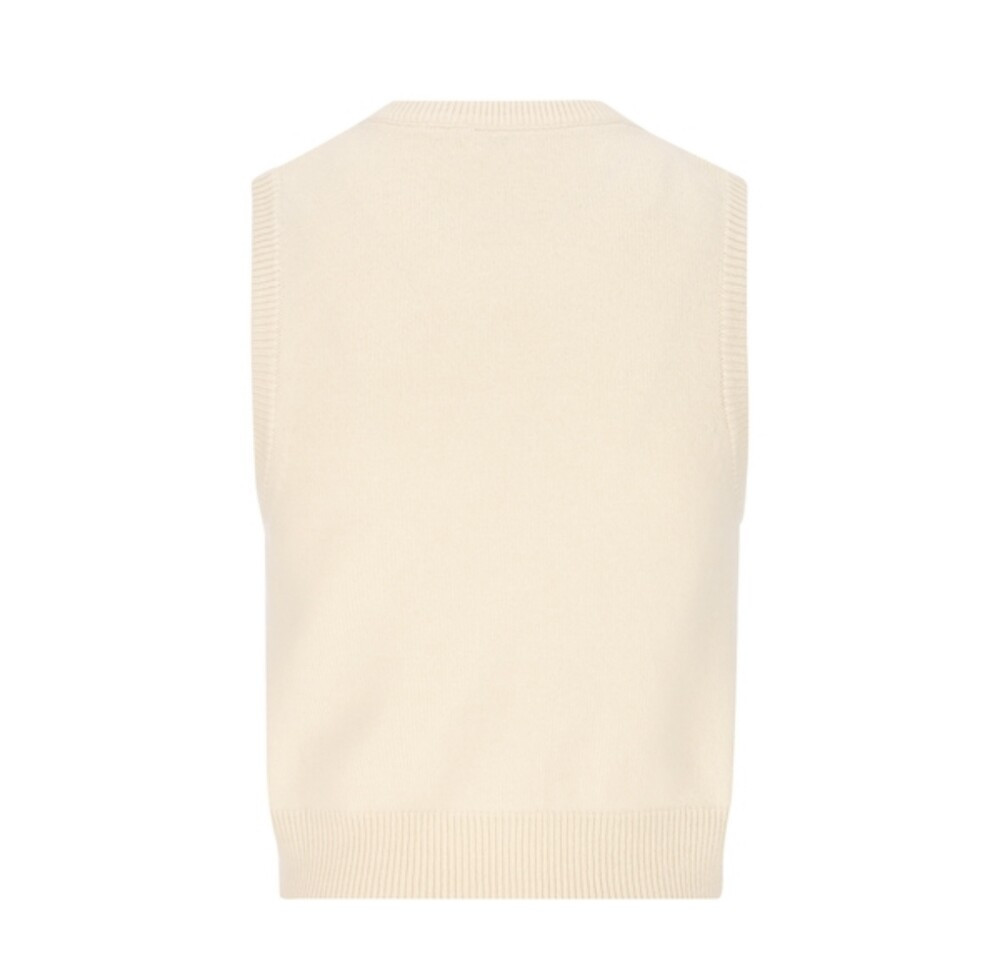 [럭스유] M / 셀린느 슬리브리스 탑 헤리티지 캐시미어 2ADKU317V