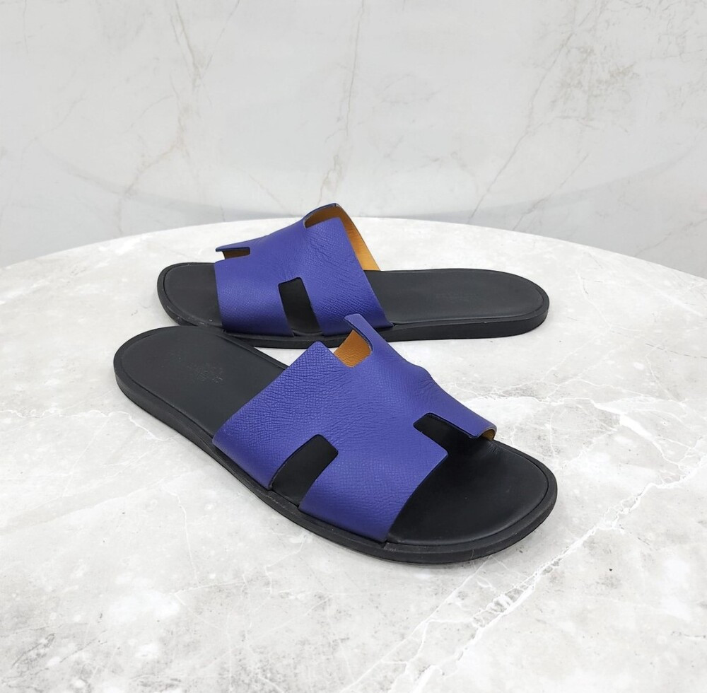 [럭스유] 43 / 에르메스 네이비 투톤 이즈미르 샌들 슬리퍼