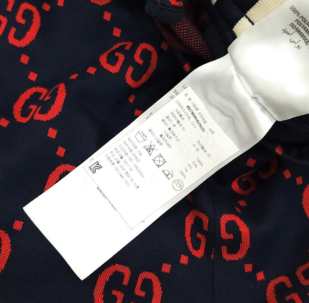 [럭스유] S / 구찌 GG 자카드 트랙 조거 팬츠 496920