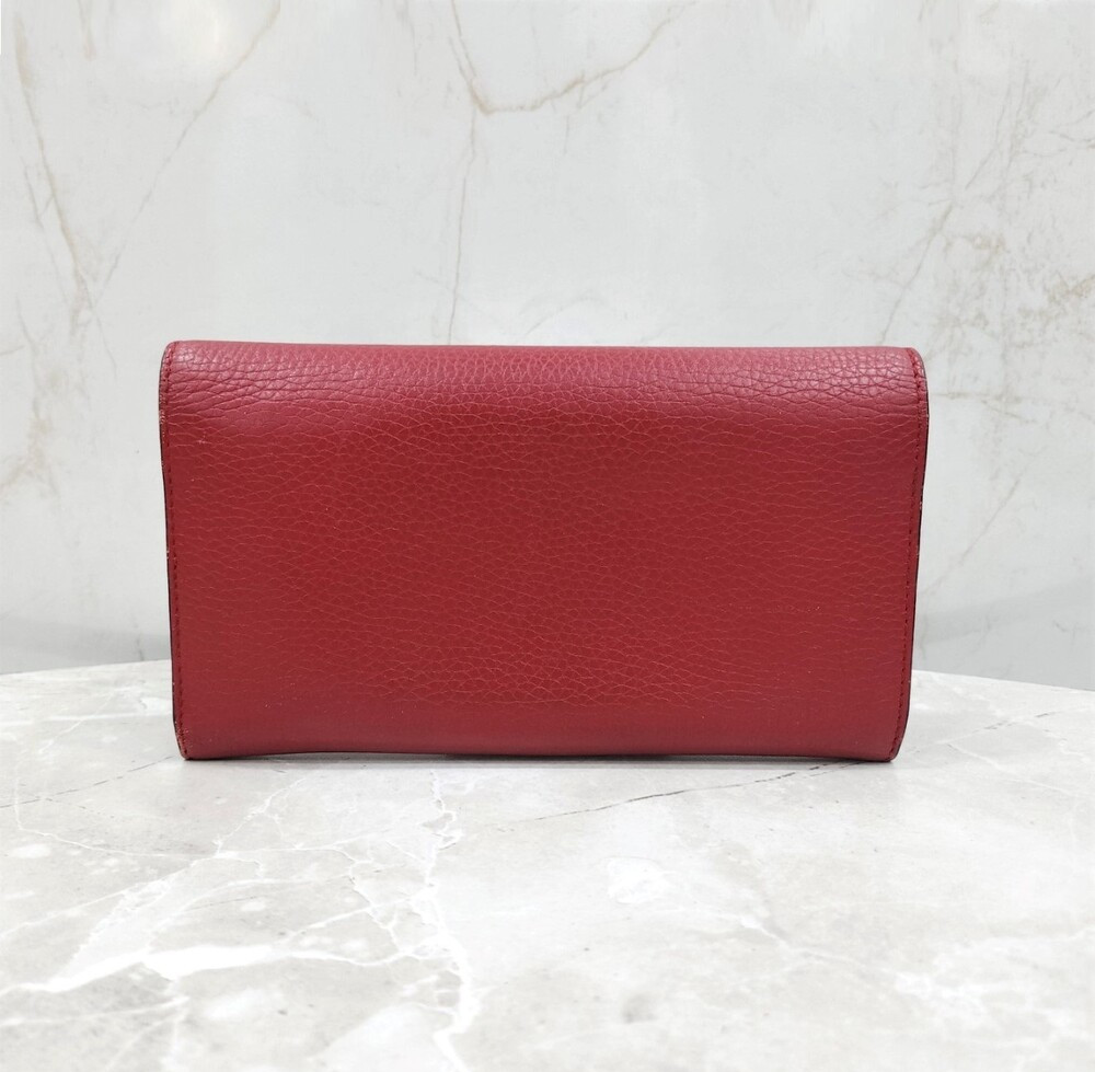 [럭스유] 구찌 레드 GG 마몬트 장지갑