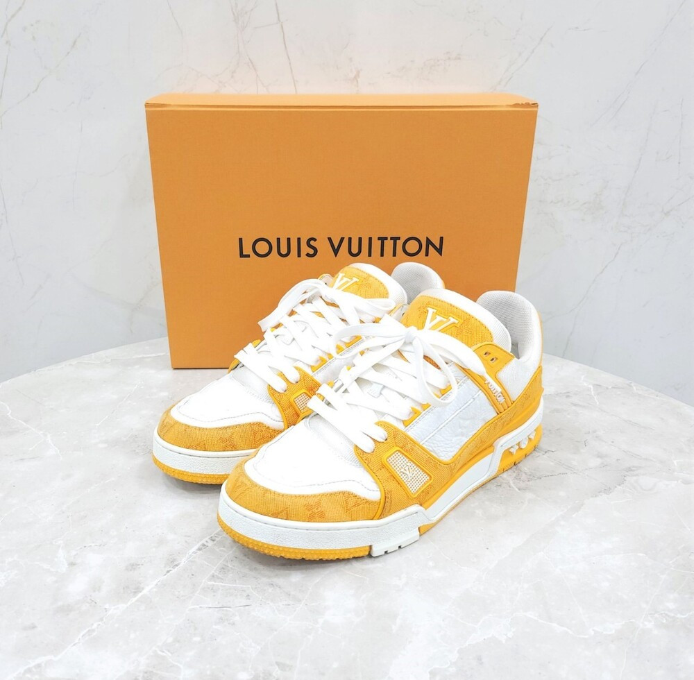 [럭스유] 9 / 루이비통 LV 트레이너 스니커즈 옐로우