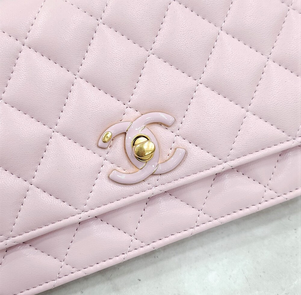 [럭스유] (새상품) 샤넬 핑크 월렛 온 체인 WOC 미니 크로스백 AP3938