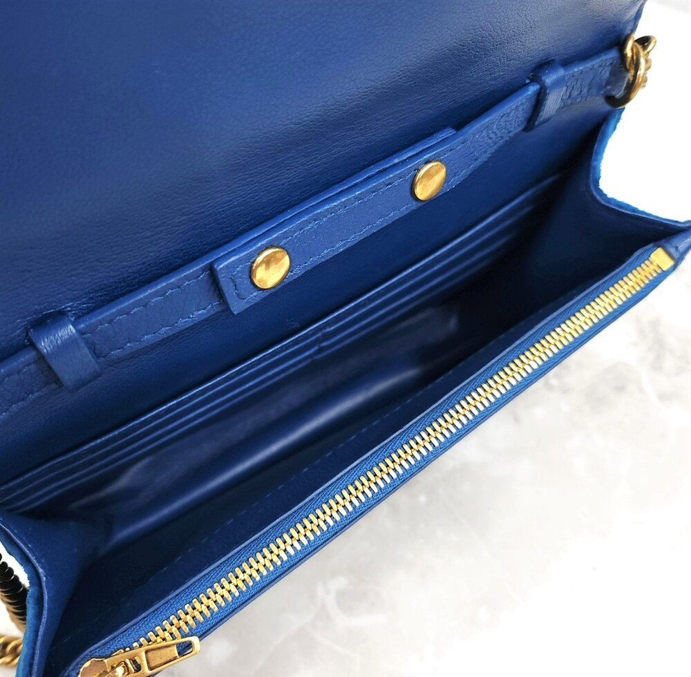 [럭스유] 발렌시아가 BB 월렛 체인 벨벳 숄더 크로스백