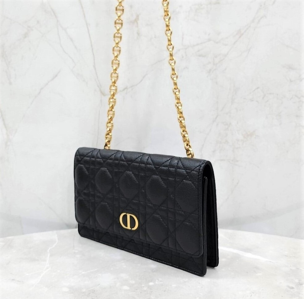 [럭스유] 디올 블랙 카로 파우치 체인백 S5091UWHC