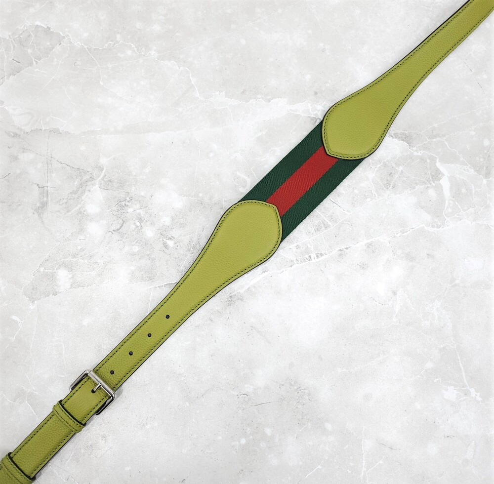 [럭스유] (새상품) 구찌 B 라지 숄더백 올리브그린 800194