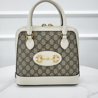 [미다스] 구찌 GG 수프림 1955 홀스빗 탑핸들 스몰 621220