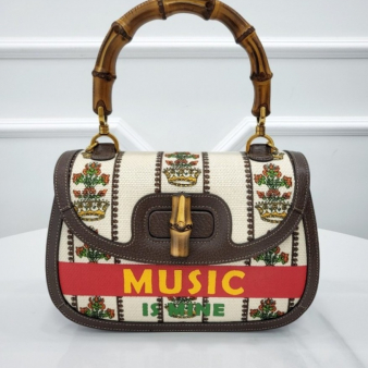 [미다스] 구찌 100주년 뱀부 미듐 토트백 681173