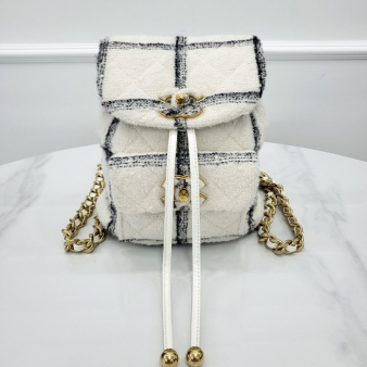 [미다스] 샤넬 트위드 듀마 시즌 백팩 금장 AS3615 내장칩