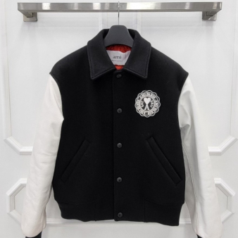 [미다스] 아미 로고 패지 바시티 자켓 H22HJK214.259