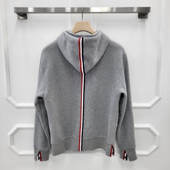 [미다스] 톰브라운 코튼 루프백 후드집업 그레이 MJT153A 1