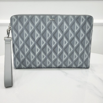 [미다스] 디올 CD 다이아몬드 캔버스 파우치 그레이 2ESCA251DCO