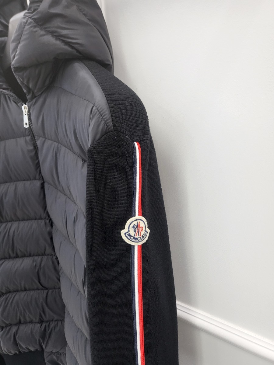 [미다스] 몽클레어 트리콧 울 후드 패딩 I20919B00008 M