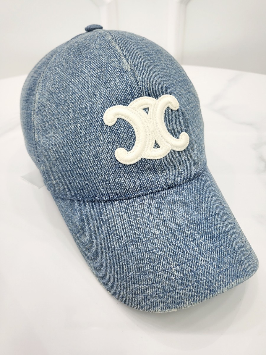 [미다스] 셀린느 트리옹프 데님 베이스볼 캡 2AUT6930F S