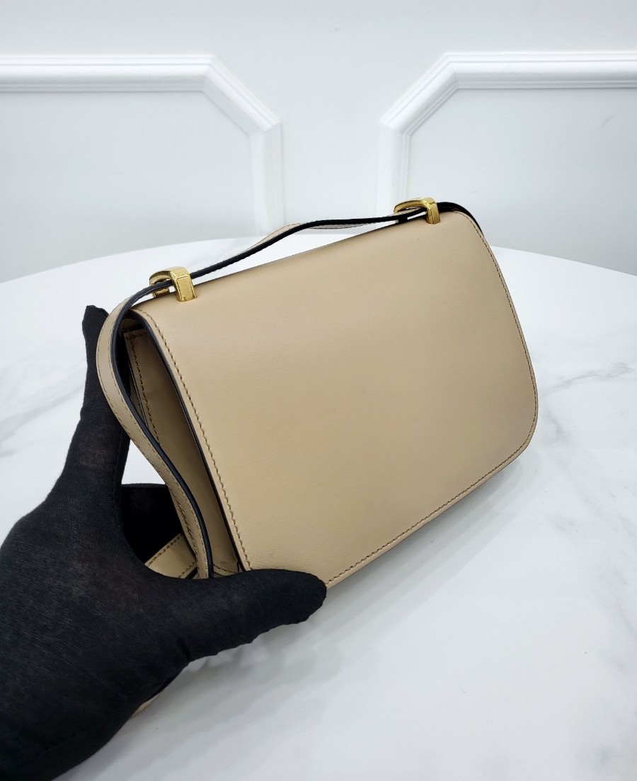 [미다스] 미우미우 로고 레더 숄더백 5BD254 샌드 베이지
